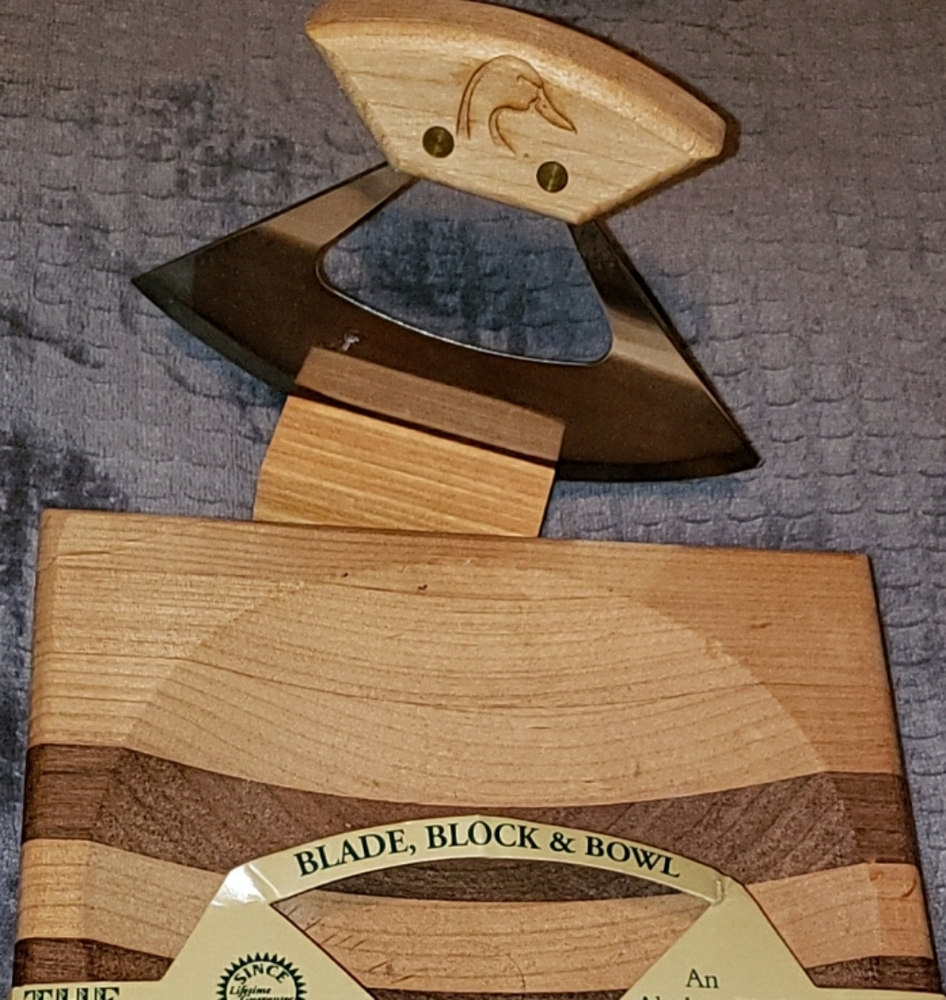 DU ULU knife and bowl